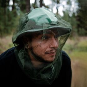 Outdoor camping, mosquito proof head protection net, mosquito mask, mesh head cover, mosquito net hat, outdoor fishing, beekeeping net, mesh hat