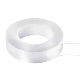 VEVOR Double Sided Tape Heavy Duty, 16 ft Long Nano Mounting Tape, Strong Adhesive & Reusable, Clear Two Sided Wall Tape