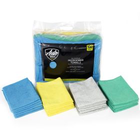 Car Cleaners Multipurpose Microfiber Towels, 12" x 16", 100 Pack